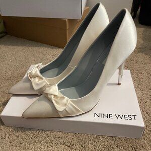 Nine West Women's Bowy Wedding Heels - Never worn!